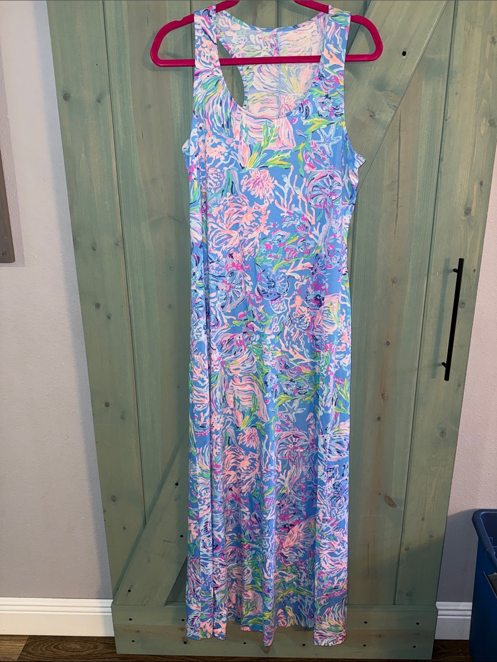 Lilly Pulitzer size M maxi cotton dress EUC!